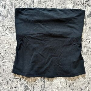 SKIMS Cotton Jersey Black Tube Top